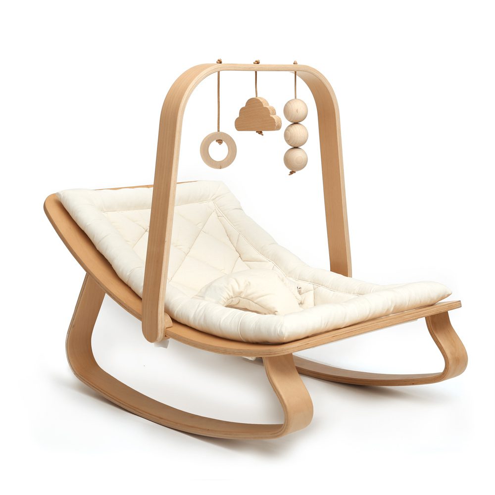 CHARLIE CRANE Activity Arch for Levo Rocker, Beech