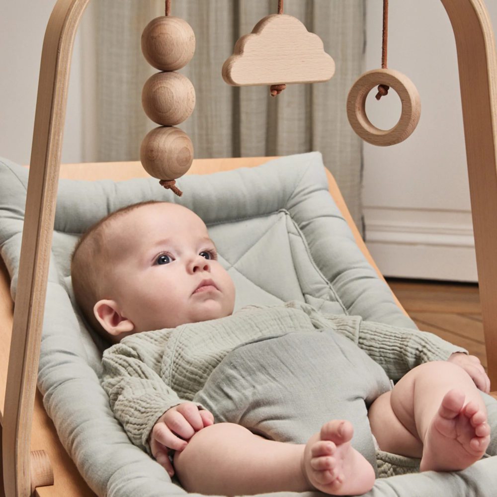 CHARLIE CRANE Activity Arch for Levo Rocker, Beech