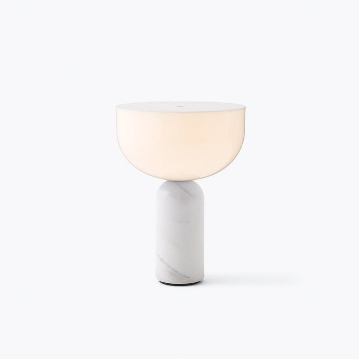 NEW WORKS Kizu Portable Table Lamp, White Marble