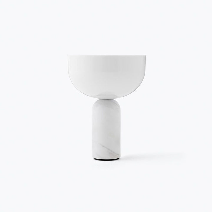 NEW WORKS Kizu Portable Table Lamp, White Marble