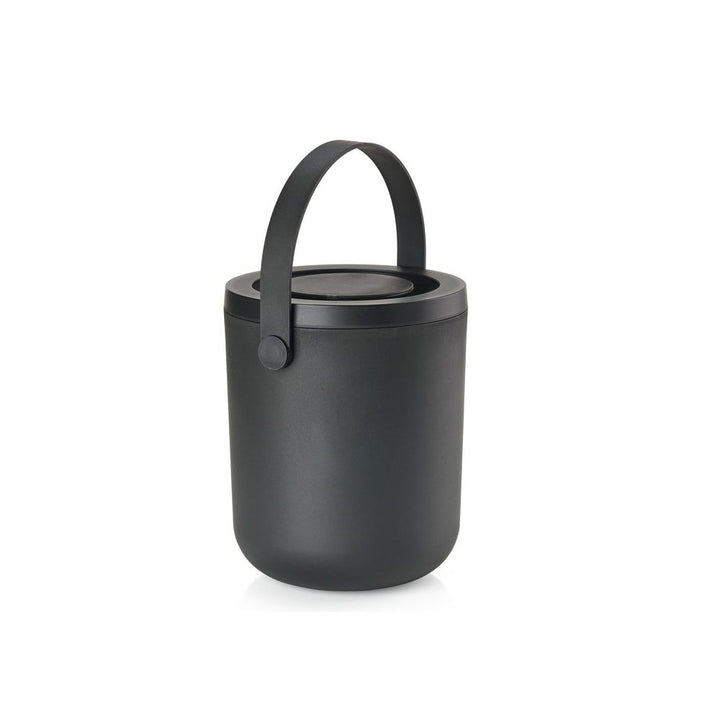 ZONE DENMARK Bio Waste Compost Circular Kitchen Container 3L, H20cm, Black