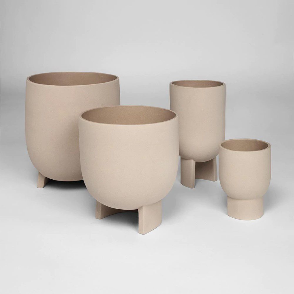 KRISTINA DAM STUDIO Serene Flowerpot, Medium, Sand