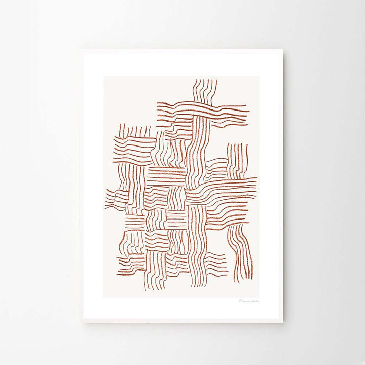 THE POSTER CLUB Berit Mogensen Lopez, Woven, Poster Art Print, 50x70cm