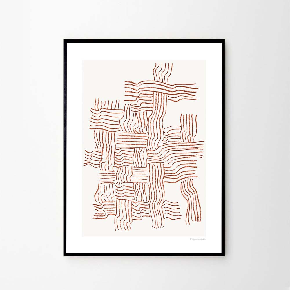 THE POSTER CLUB Berit Mogensen Lopez, Woven, Poster Art Print, 50x70cm