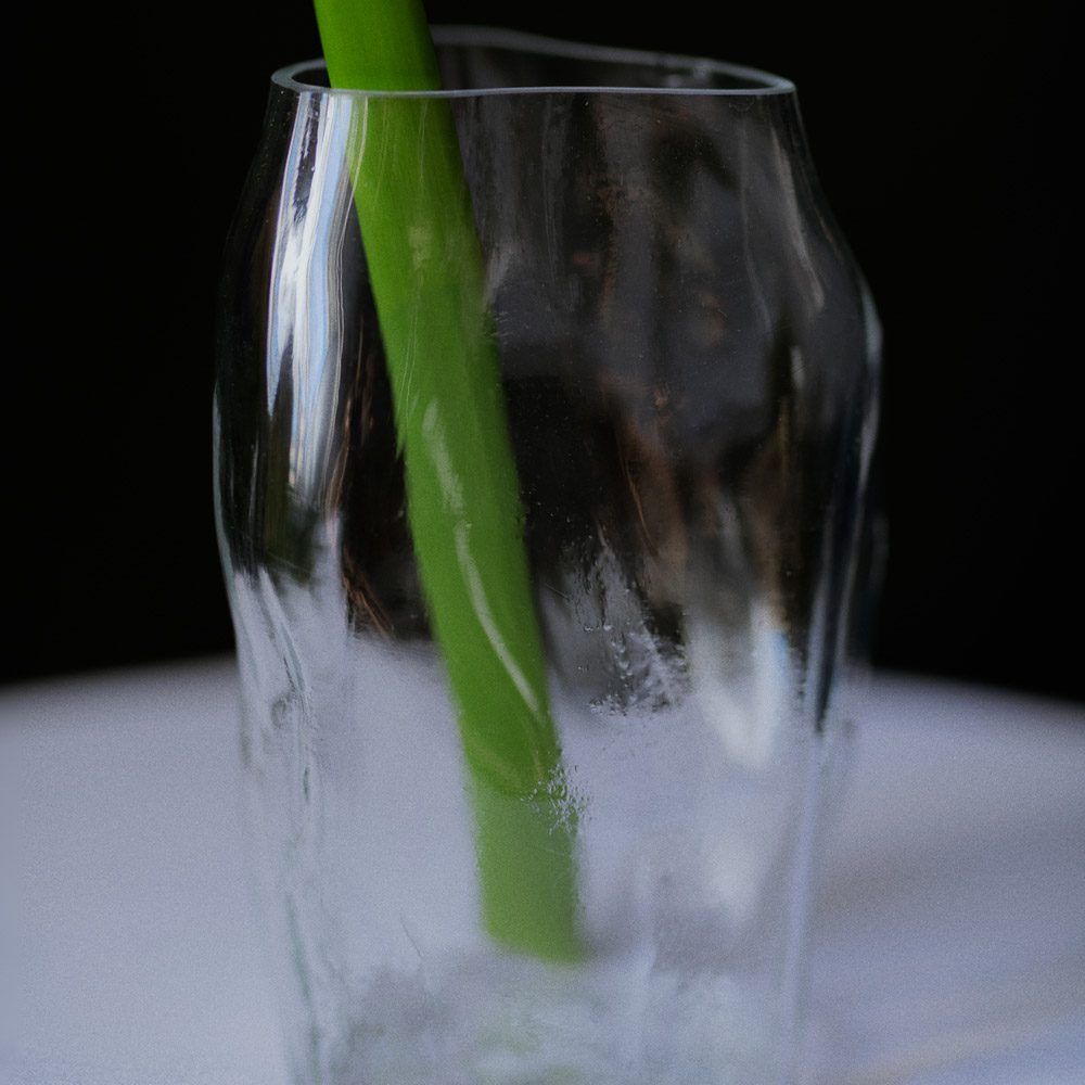 NEW WORKS Blaehr Vase Small, Clear Glass