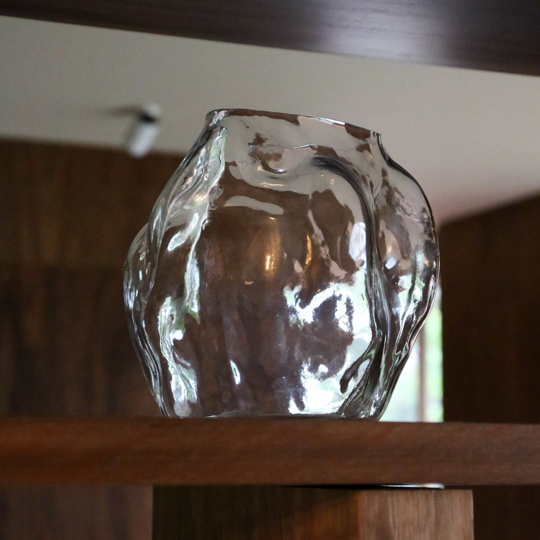 NEW WORKS Blaehr Vase Large, Clear Glass