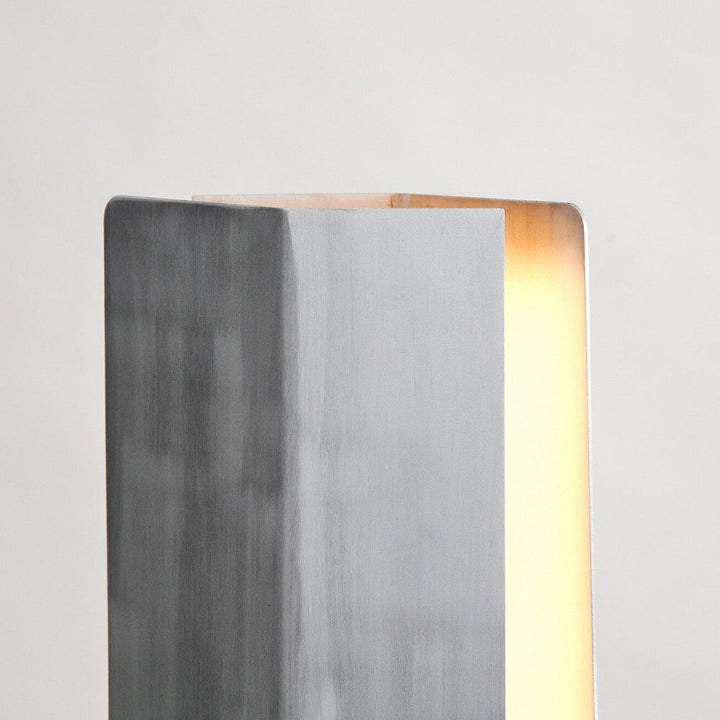 PRE-ORDER │ BEN TOVIM DESIGN Fold Table Lamp, Raw Travertine/Brushed Aluminium