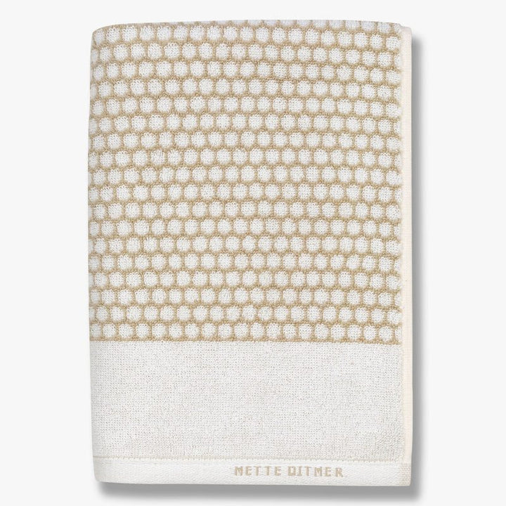 METTE DITMER Grid Bath Towel, 70x140cm, Sand