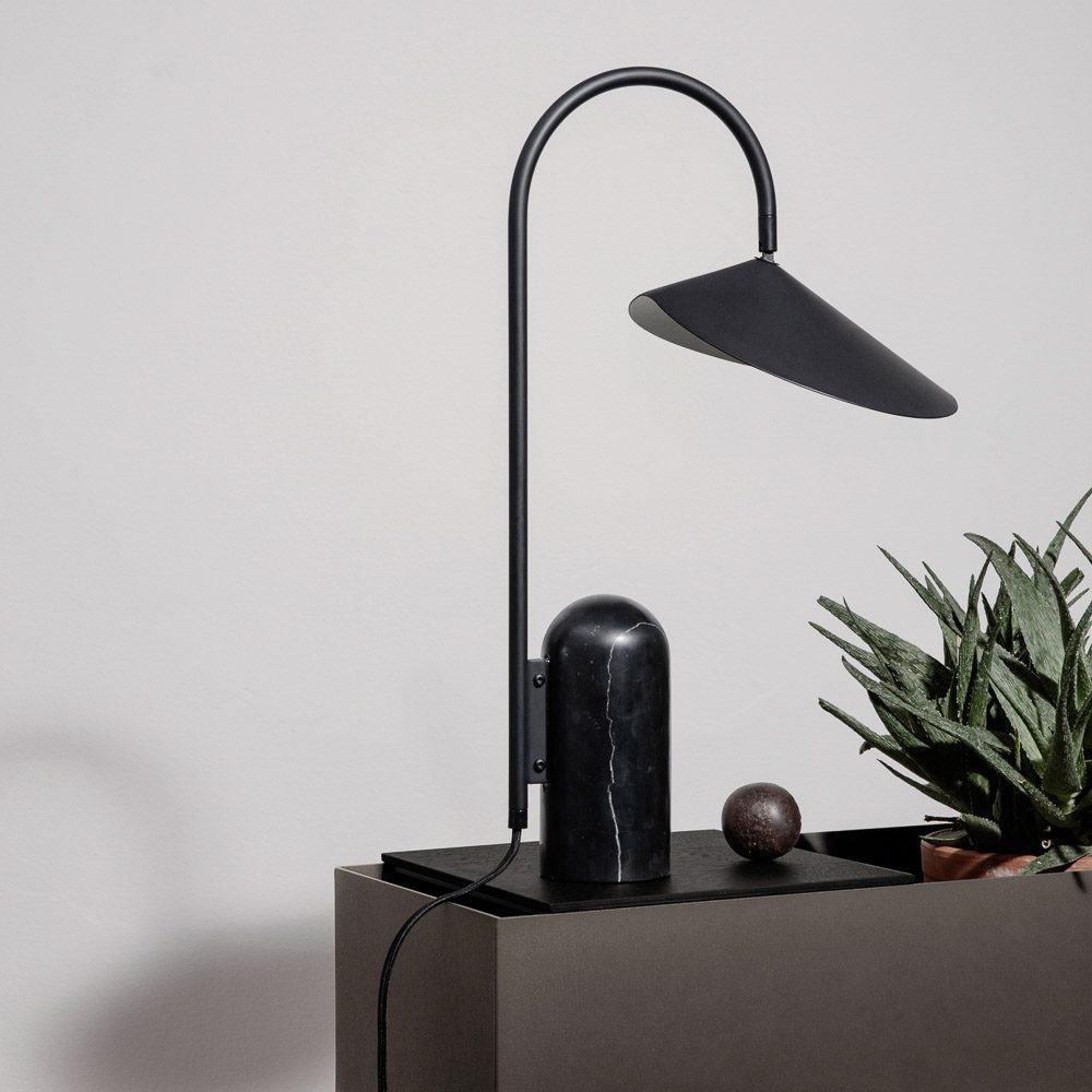 ferm Living Arum Table Lamp, Black