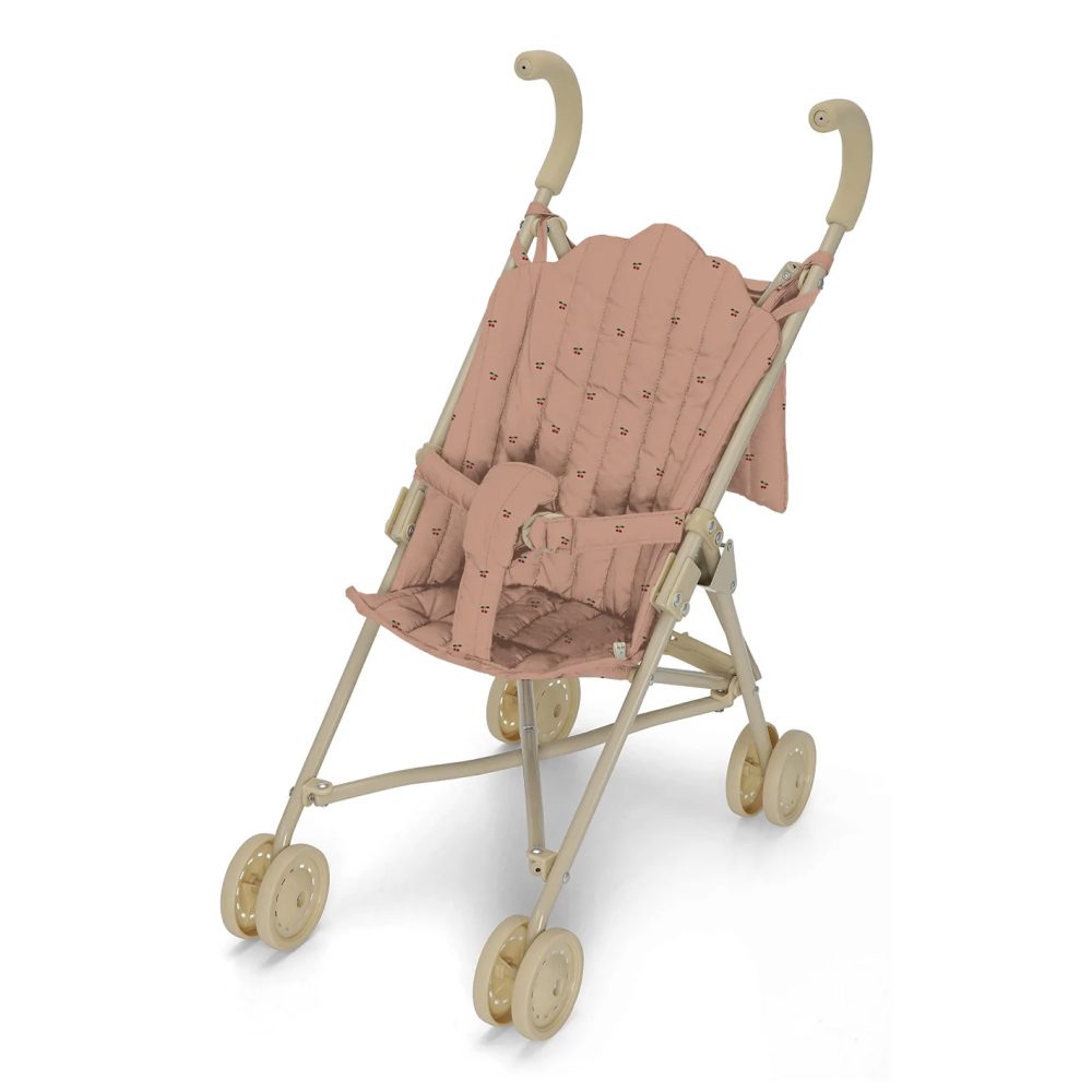 KONGES SLØJD Kids Doll Stroller/Pram, Cherry Blush