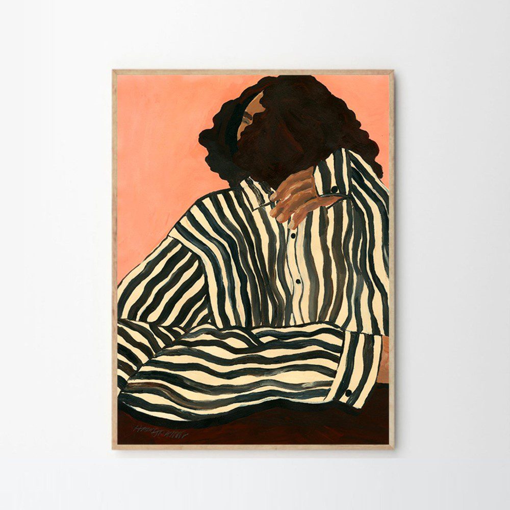 THE POSTER CLUB Hanna Peterson, Serene Stripes, Poster Art Print, 50x70cm