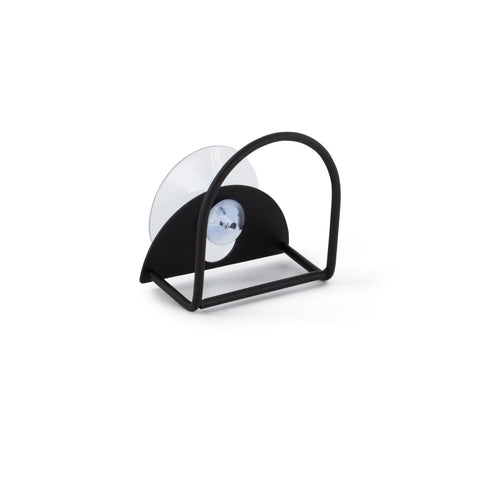 DESIGNSTUFF DRIP Sink Sponge Holder, Black