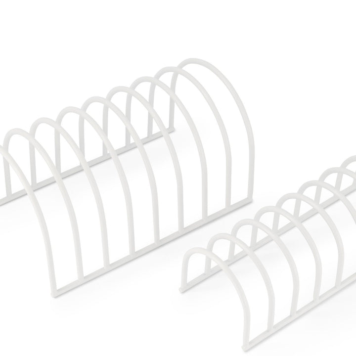 DESIGNSTUFF Dish Drainer, White (Set of 2)