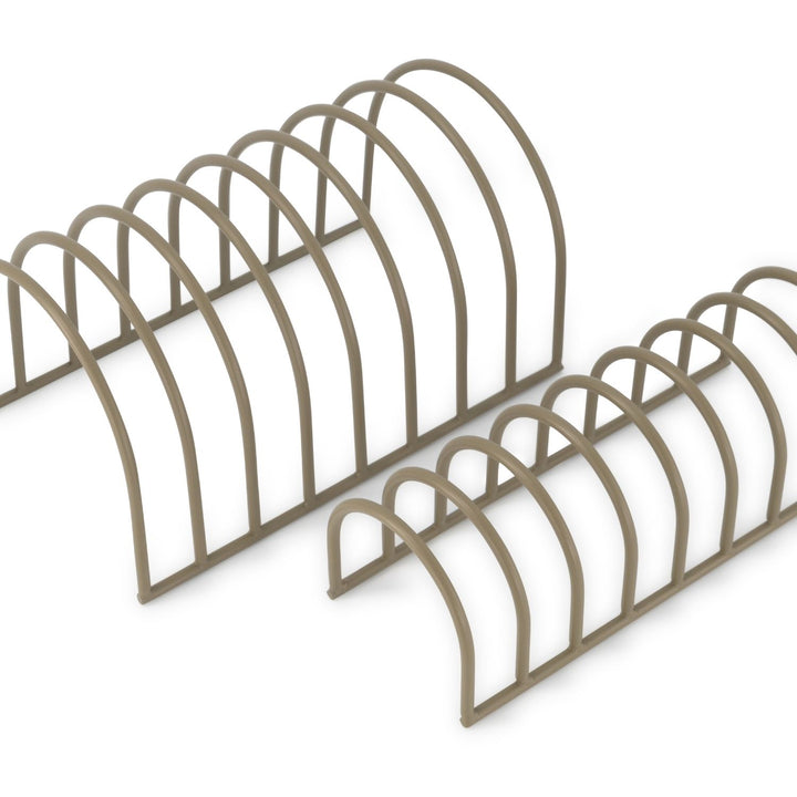 DESIGNSTUFF Dish Drainer, Khaki (Set of 2)