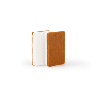 DESIGNSTUFF Natural Cellulose And Sisal Scourer Sponge, Cinnamon (Set of 2)