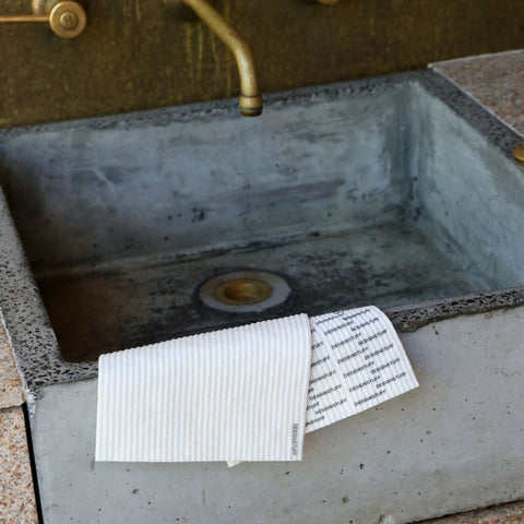 DESIGNSTUFF Compostable Eco Dishcloth, White (Pack of 3)