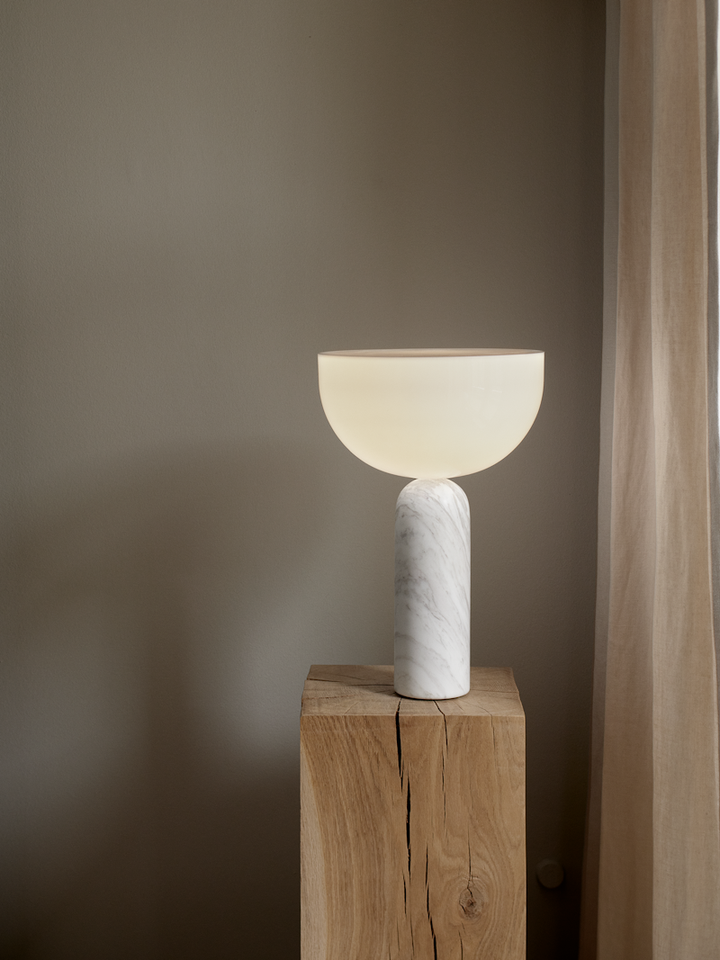 NEW WORKS Kizu Table Lamp, White Marble, Large