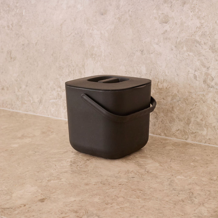 DESIGNSTUFF ETTA Compost Bin 7L, Black