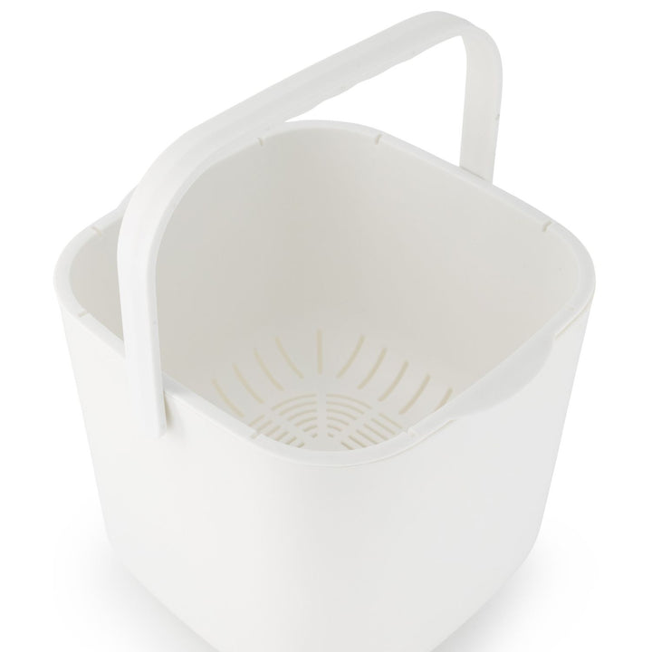 DESIGNSTUFF Compost Bin 7L, White