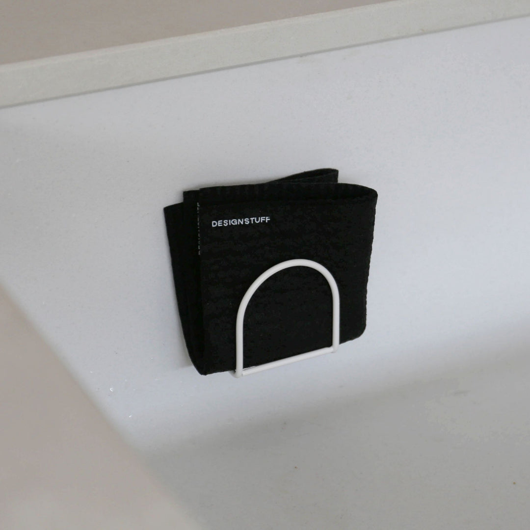 DESIGNSTUFF Sink Sponge Holder, White