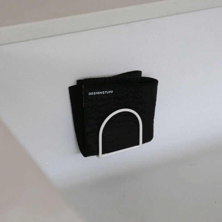 DESIGNSTUFF Sink Sponge Holder, White