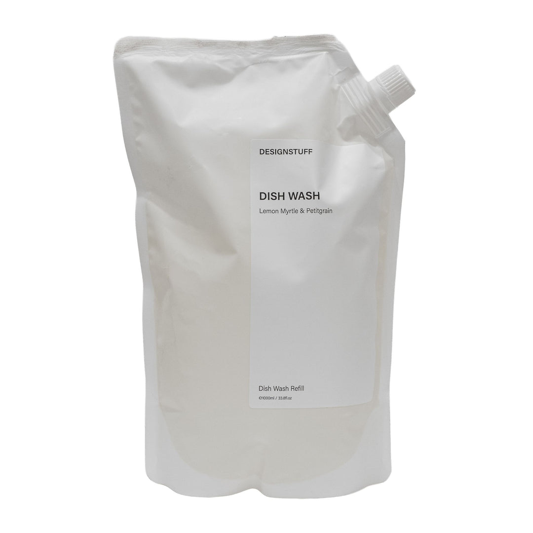 DESIGNSTUFF Dish Wash Refill, Lemon Myrtle & Petitgrain, 1L