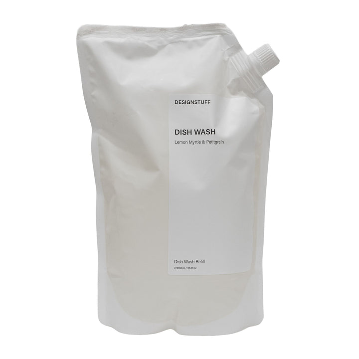 DESIGNSTUFF Dish Wash Refill, Lemon Myrtle & Petitgrain, 1L