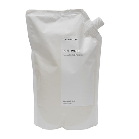 DESIGNSTUFF Dish Wash Refill, Lemon Myrtle & Petitgrain, 1L