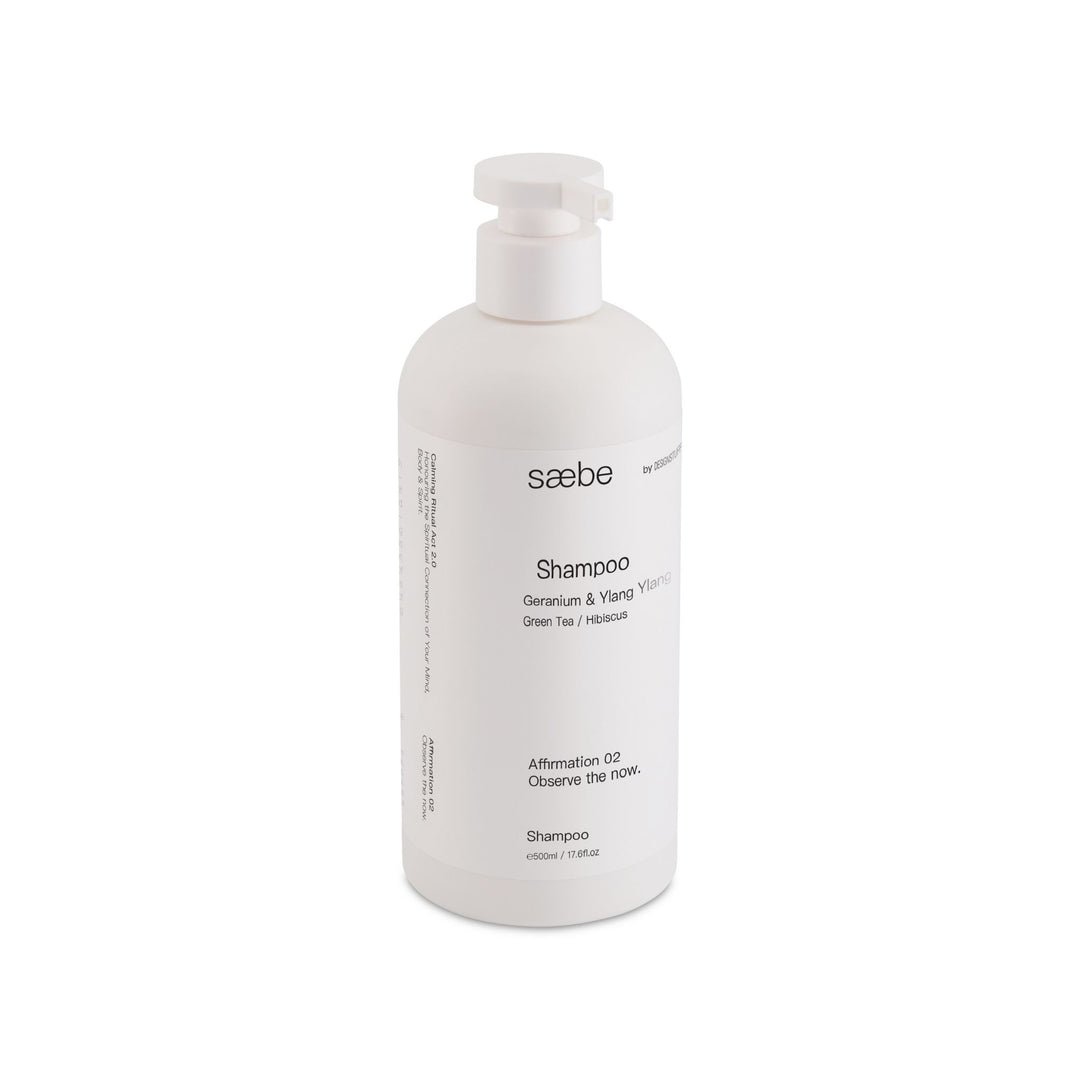 DESIGNSTUFF Saebe Shampoo, Green Tea & Hibiscus, 500ml