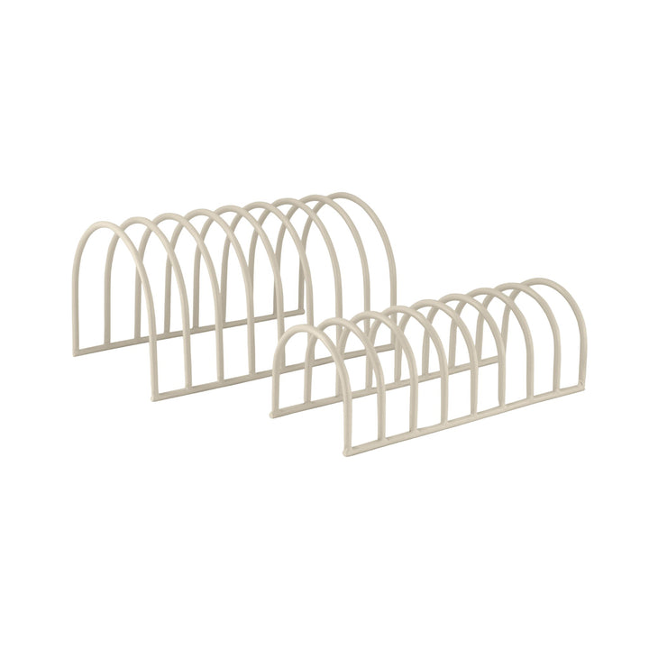 DESIGNSTUFF DRIP Dish Drainer, Sand (Set of 2)