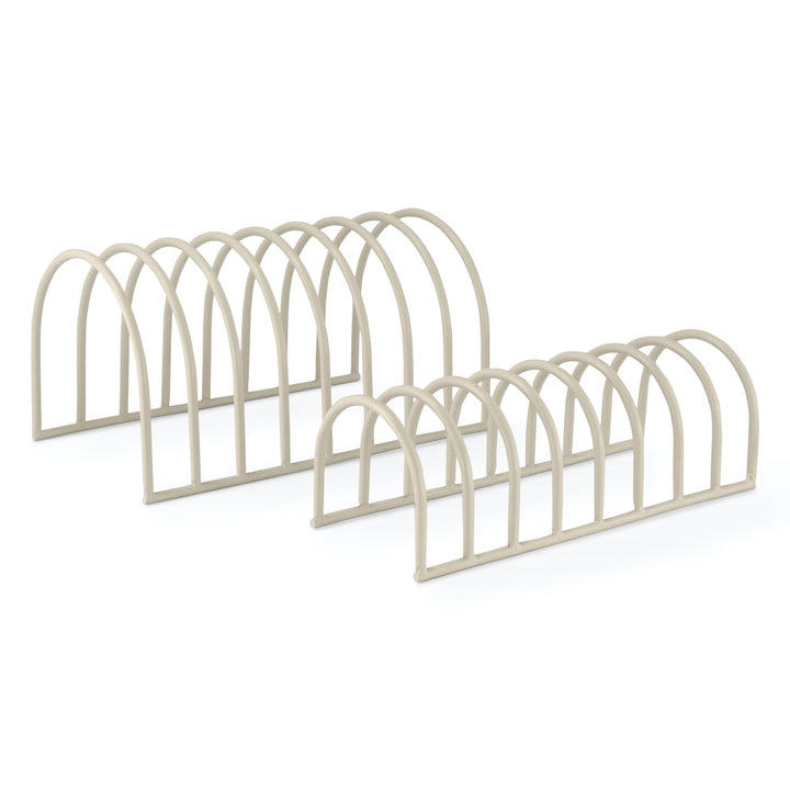 DESIGNSTUFF Dish Drainer, Sand (Set of 2)