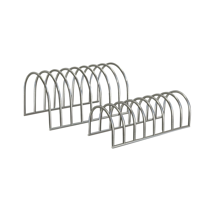 DESIGNSTUFF DRIP Dish Drainer, Brushed Steel (Set of 2)