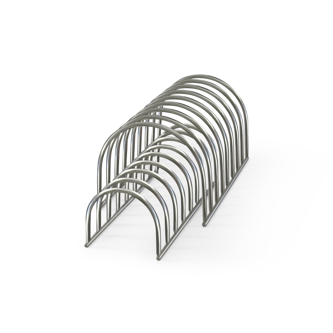 DESIGNSTUFF DRIP Dish Drainer, Brushed Steel (Set of 2)