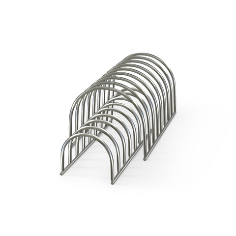 DESIGNSTUFF DRIP Dish Drainer, Brushed Steel (Set of 2)
