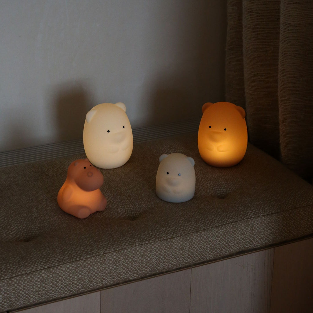 DESIGNSTUFF LUMA Bear Night Lamp, Chalk