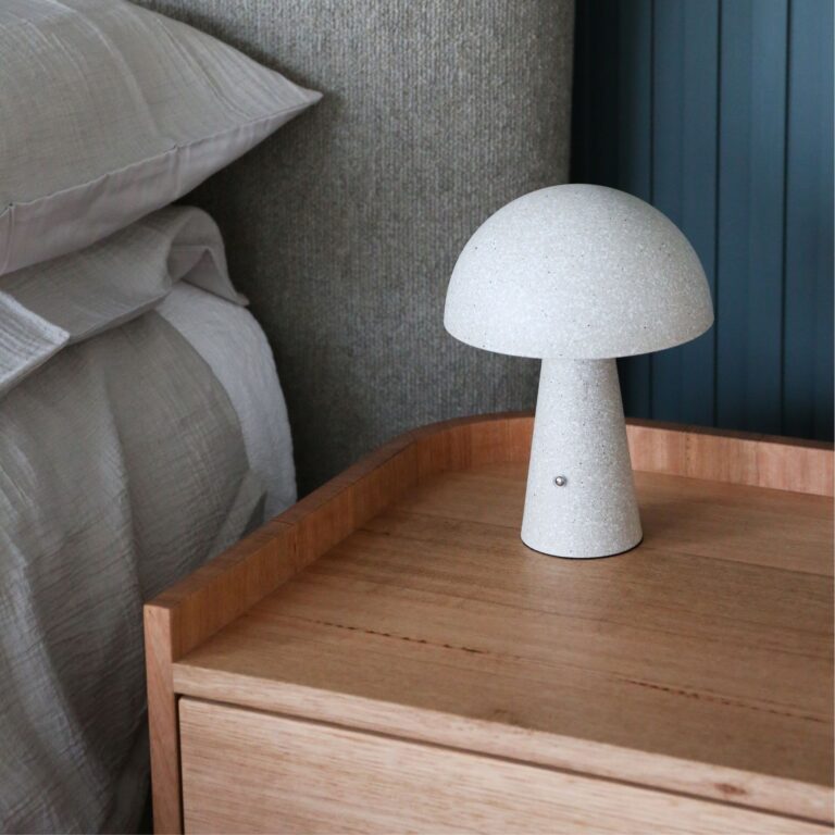 DESIGNSTUFF Loui Portable Table Lamp, Sand