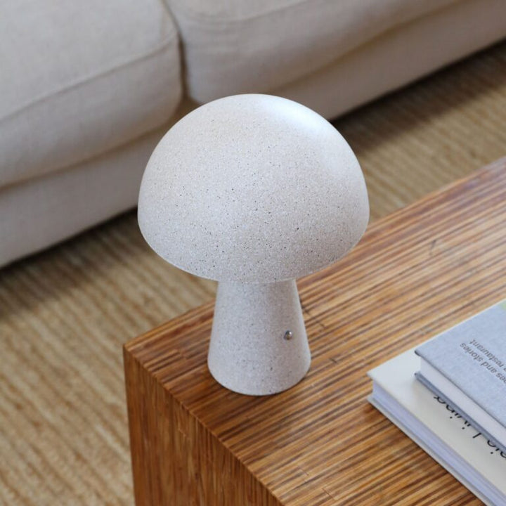 DESIGNSTUFF Loui Portable Table Lamp, Sand