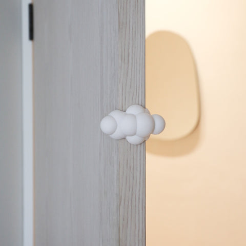 DESIGNSTUFF CUBI Cloud Door Stop, Chalk
