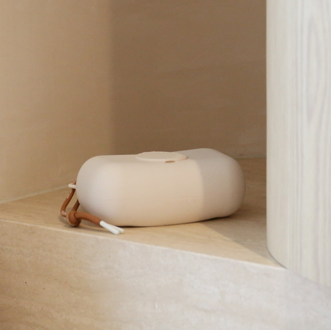 DESIGNSTUFF Wet Wipes Cover with Lid, Chalk