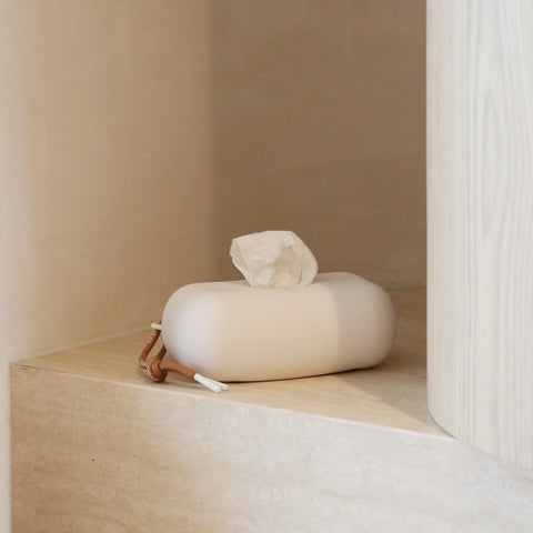 DESIGNSTUFF CUBI Wet Wipes Cover, Chalk