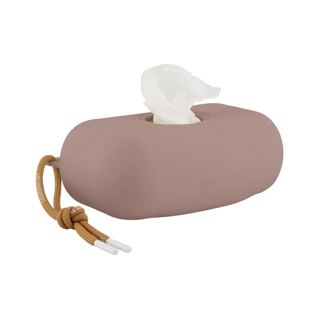 DESIGNSTUFF Wet Wipes Cover with Lid, Clay