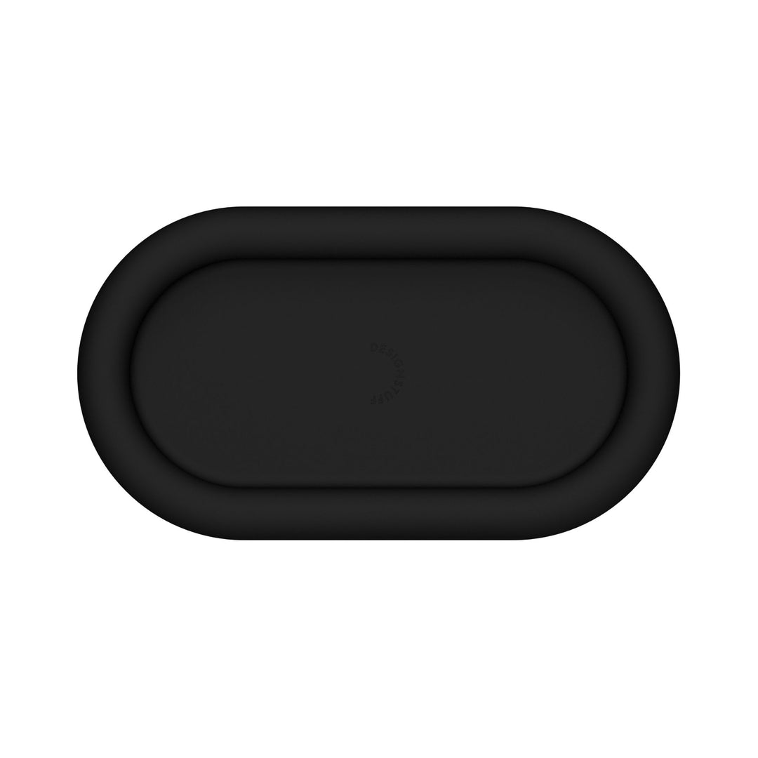 DESIGNSTUFF RUND Bubble Silicone Tray, 22cm, Black
