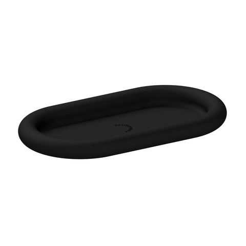 DESIGNSTUFF RUND Bubble Silicone Tray, 22cm, Black
