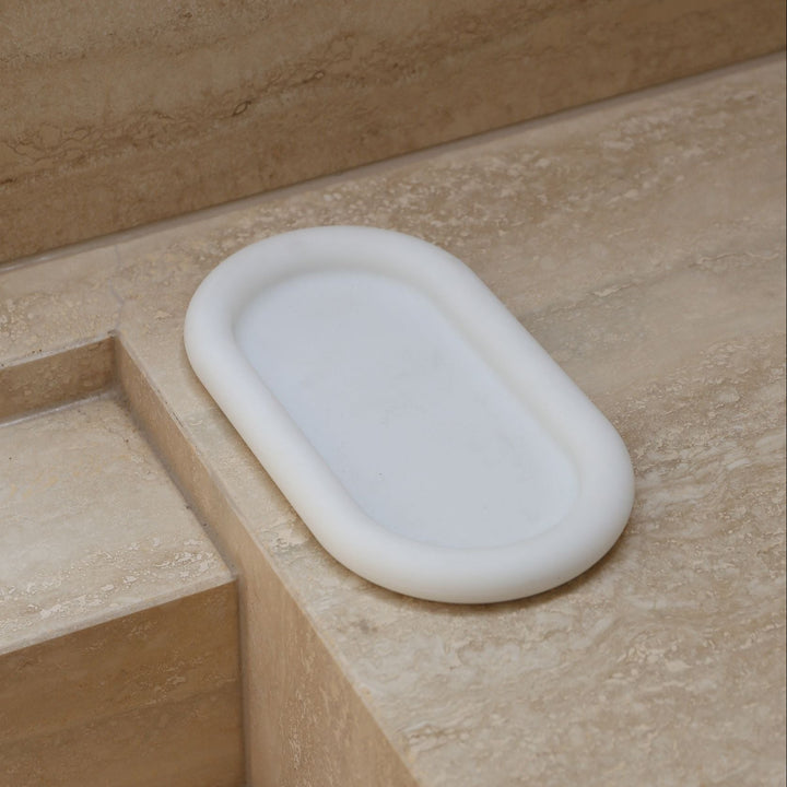 DESIGNSTUFF RUND Bubble Silicone Tray, 22cm, White
