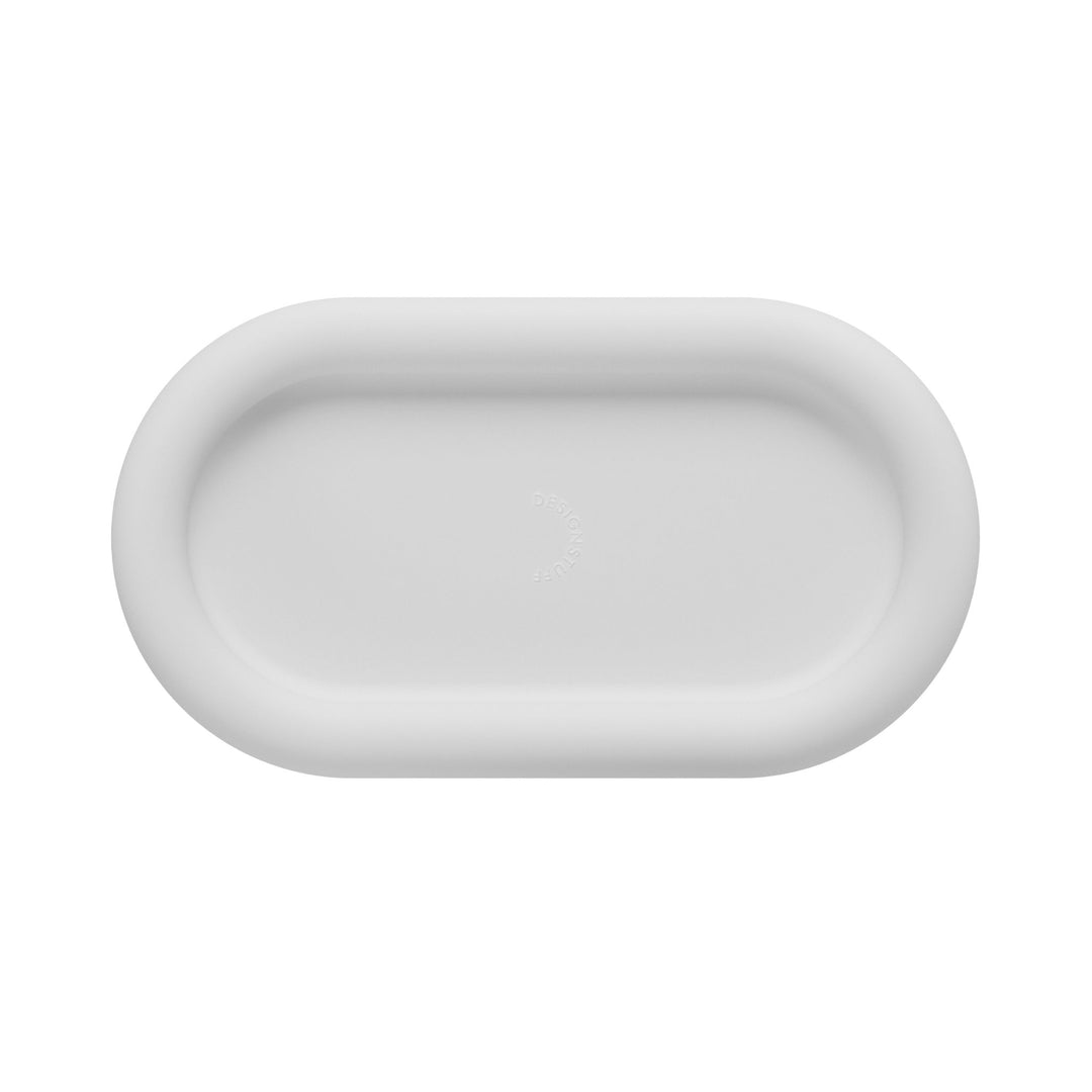 DESIGNSTUFF RUND Bubble Silicone Tray, 22cm, White