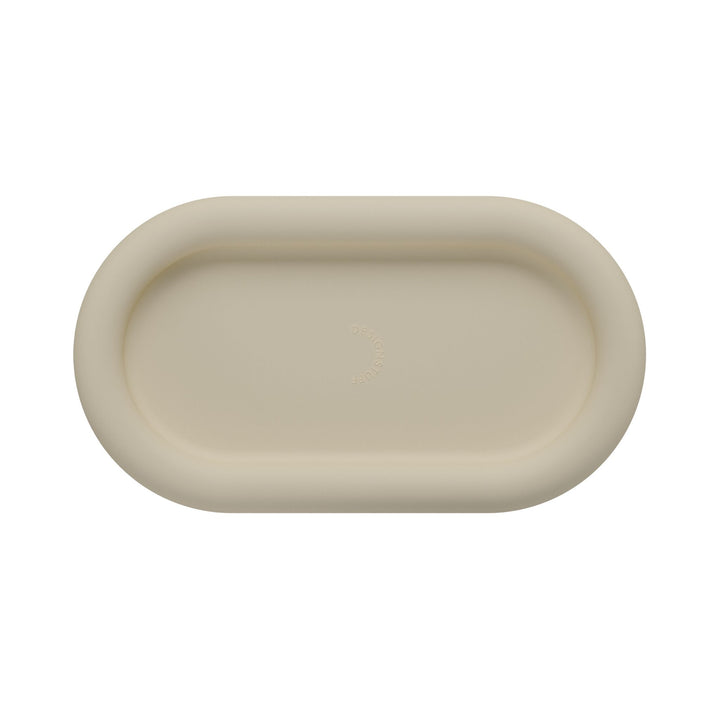 DESIGNSTUFF RUND Bubble Silicone Tray, 22cm, Sand