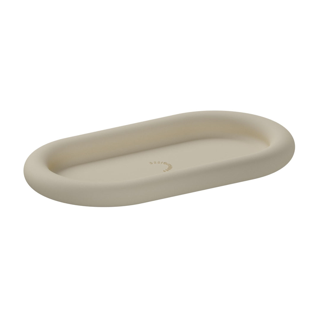 DESIGNSTUFF RUND Bubble Silicone Tray, 22cm, Sand