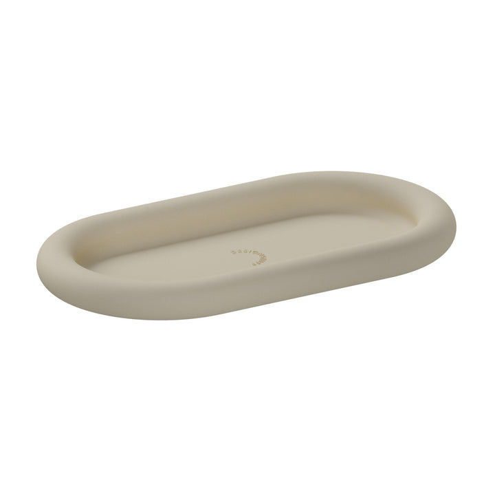DESIGNSTUFF RUND Bubble Silicone Tray, 22cm, Sand