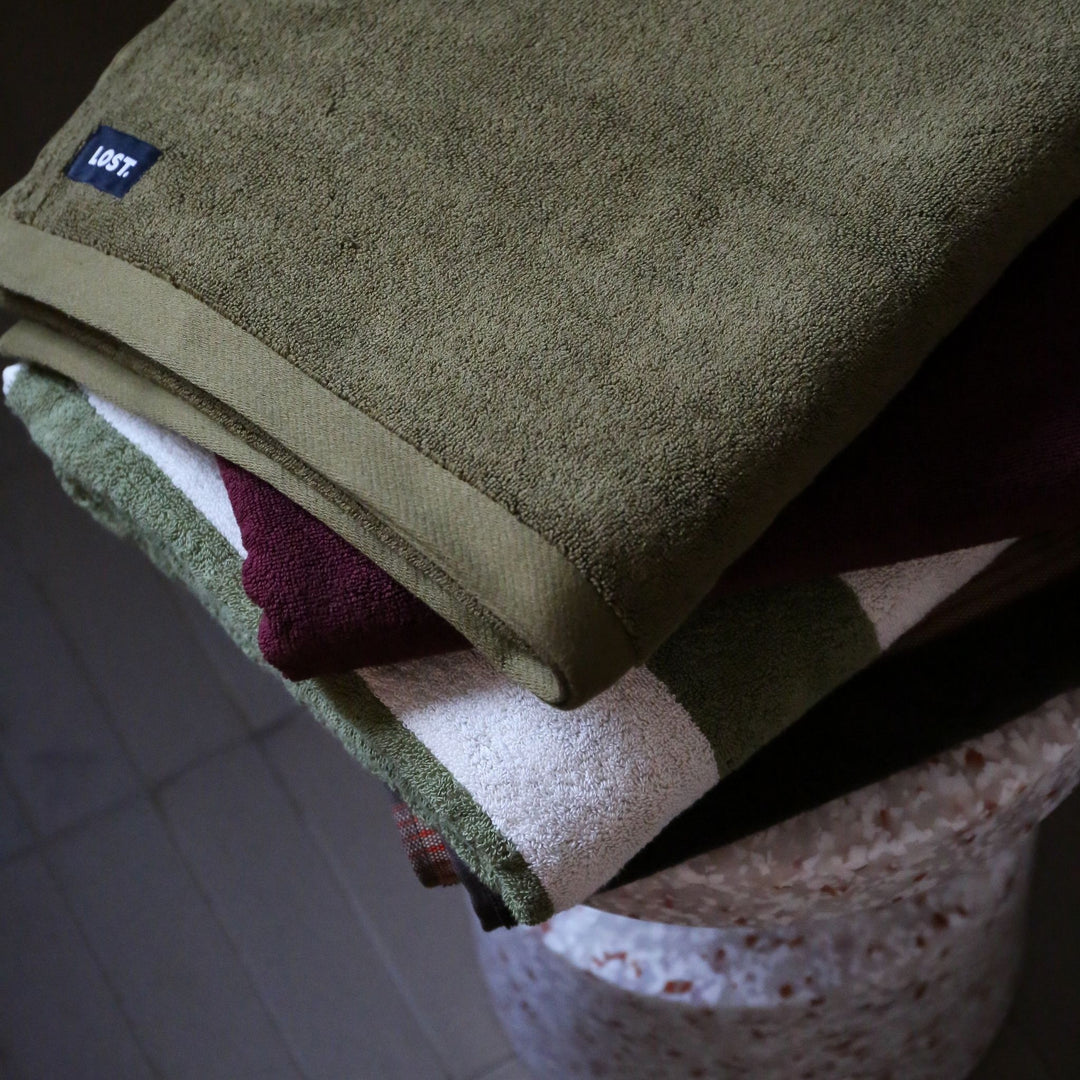 LOST TOWELS Bath Towel, 70x140cm, Khaki