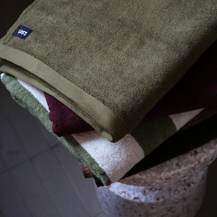 LOST TOWELS Bath Towel, 70x140cm, Khaki